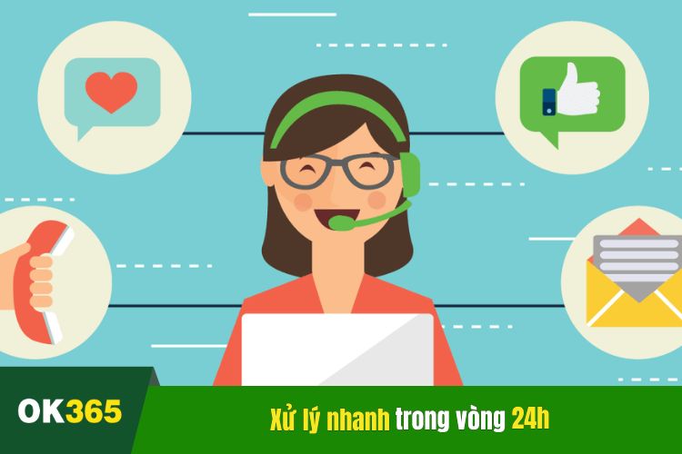 Xử lý nhanh chóng trong vòng 24 giờ