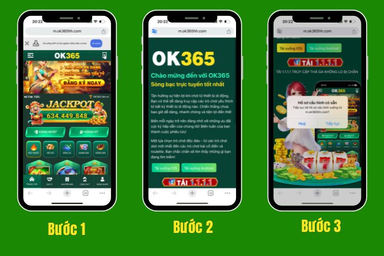 Cách tải app OK365 trên hệ điều hành IOS chi tiết