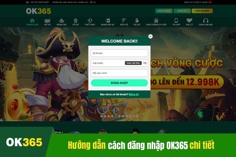 Hướng dẫn cách thực hiện đăng nhập OK365 chi tiết