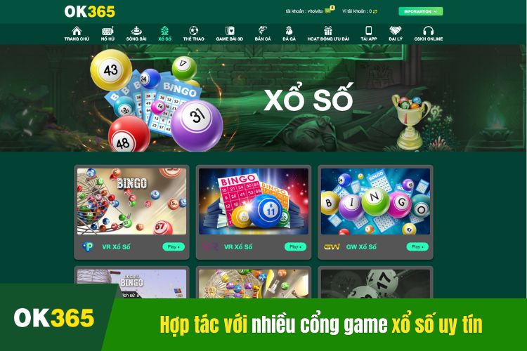 Hợp tác với nhiều cổng game xổ số uy tín hàng đầu trên thế giới