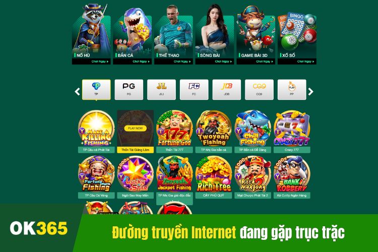 Đường truyền Internet có thể đang gặp trục trặc, gián đoạn