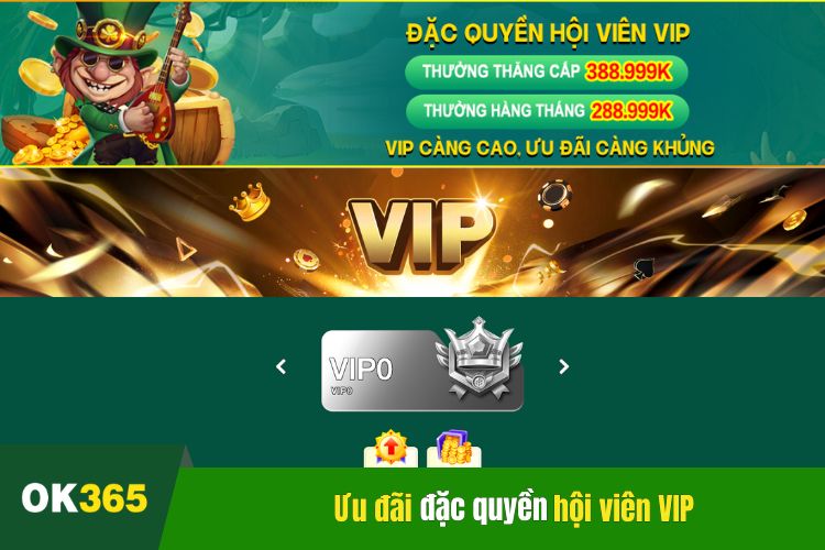 Ưu đãi đặc quyền dành cho hội viên VIP tại nhà cái